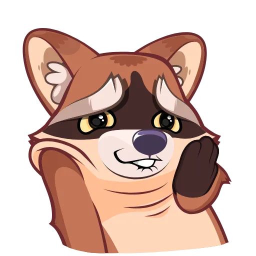 😺 Стикер «Proha Raccoon» для Telegram