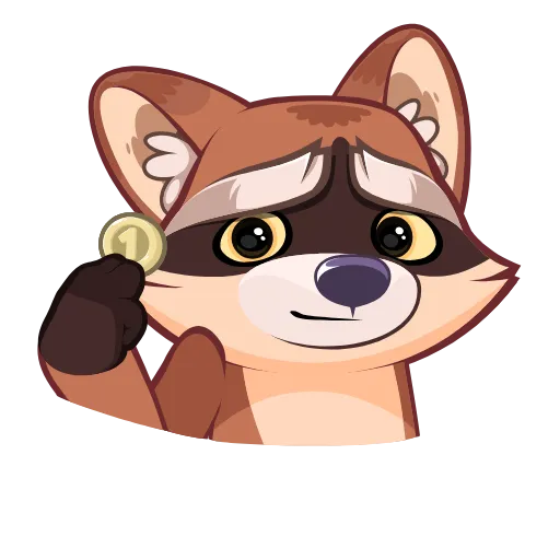 🥳 Стикер «Proha Raccoon» для Telegram