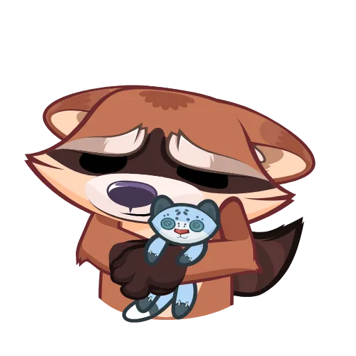 🤗 Стикер «Proha Raccoon» для Telegram