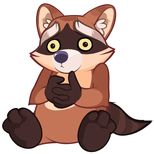😐 Стикер «Proha Raccoon» для Telegram