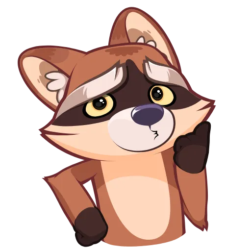 🤔 Стикер «Proha Raccoon» для Telegram