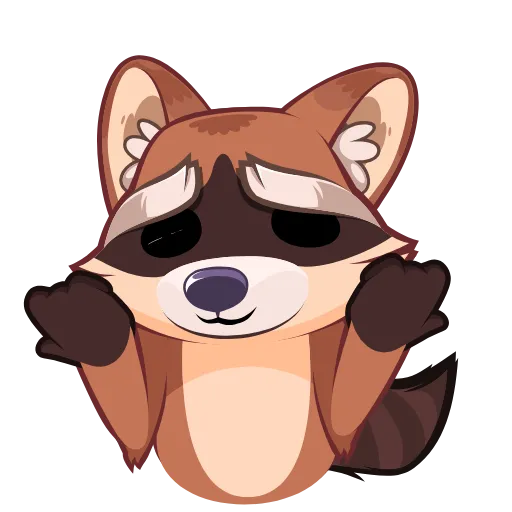 😍 Стикер «Proha Raccoon» для Telegram