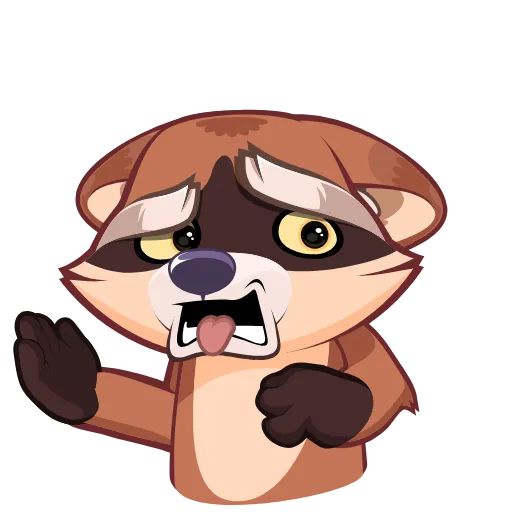🤢 Стикер «Proha Raccoon» для Telegram