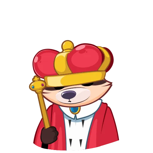🤴 Стикер «Proha Raccoon» для Telegram