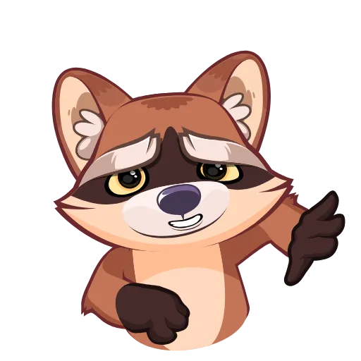 👎 Стикер «Proha Raccoon» для Telegram