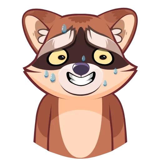 😬 Стикер «Proha Raccoon» для Telegram