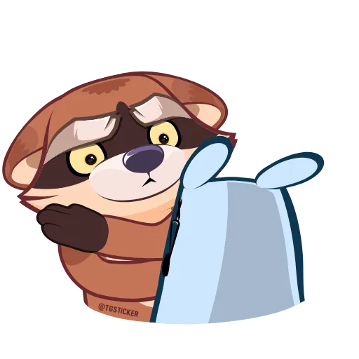 😠 Стикер «Proha Raccoon» для Telegram