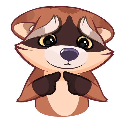 ☺️ Стикер «Proha Raccoon» для Telegram