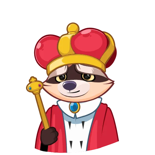 🤴 Эмодзи «Проха енот» для Telegram