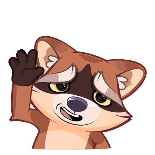 🥺 Эмодзи «Проха енот» для Telegram