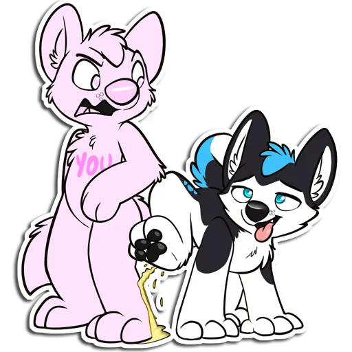 💦 Стикер «ProHuskyCub» для Telegram