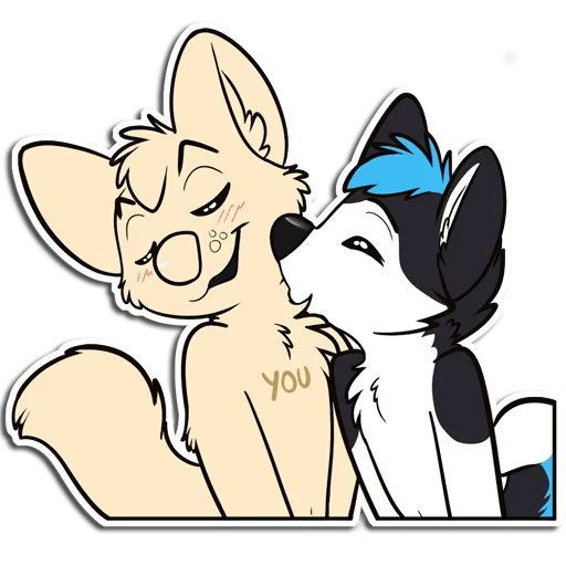 💋 Стикер «ProHuskyCub» для Telegram