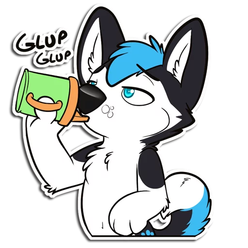 🍼 Стикер «ProHuskyCub» для Telegram