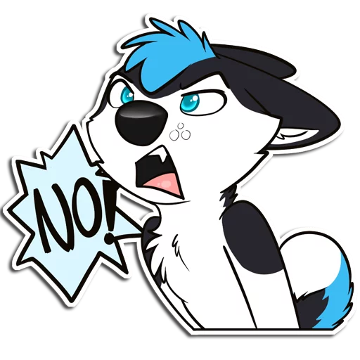 🙅‍♂️ Стикер «ProHuskyCub» для Telegram