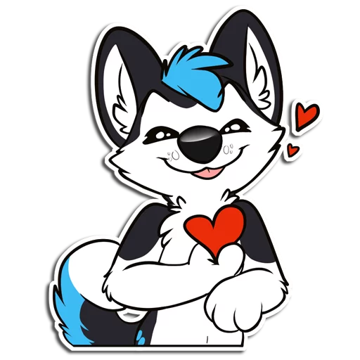 😍 Стикер «ProHuskyCub» для Telegram