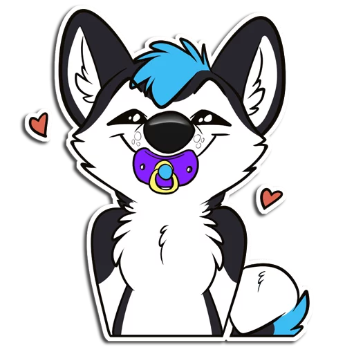 🍼 Стикер «ProHuskyCub» для Telegram
