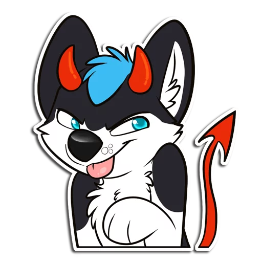 👹 Стикер «ProHuskyCub» для Telegram