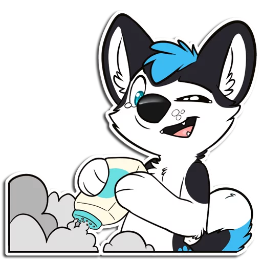 😁 Стикер «ProHuskyCub» для Telegram