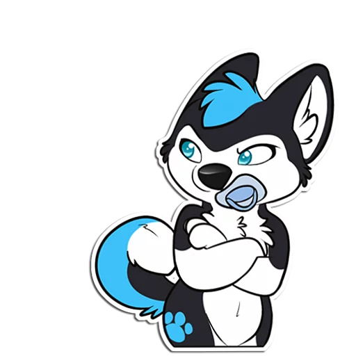 😠 Стикер «ProHuskyCub» для Telegram
