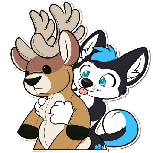 😍 Стикер «ProHuskyCub» для Telegram
