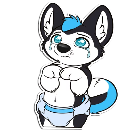 😢 Стикер «ProHuskyCub» для Telegram