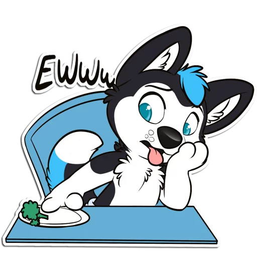 😖 Стикер «ProHuskyCub» для Telegram