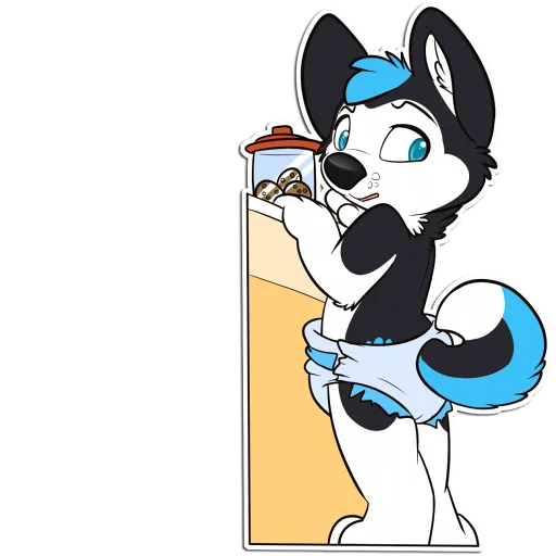 🙈 Стикер «ProHuskyCub» для Telegram