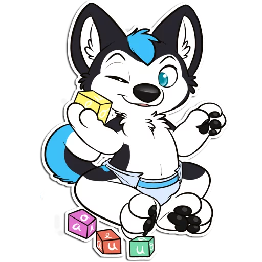 😛 Стикер «ProHuskyCub» для Telegram