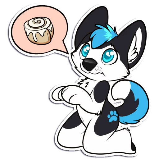 🍪 Стикер «ProHuskyCub» для Telegram