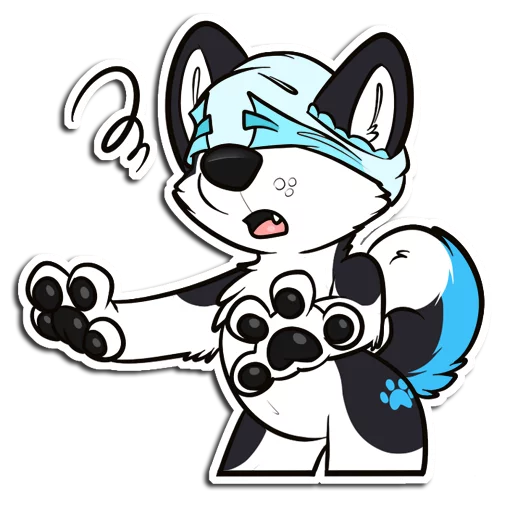 😵 Стикер «ProHuskyCub» для Telegram
