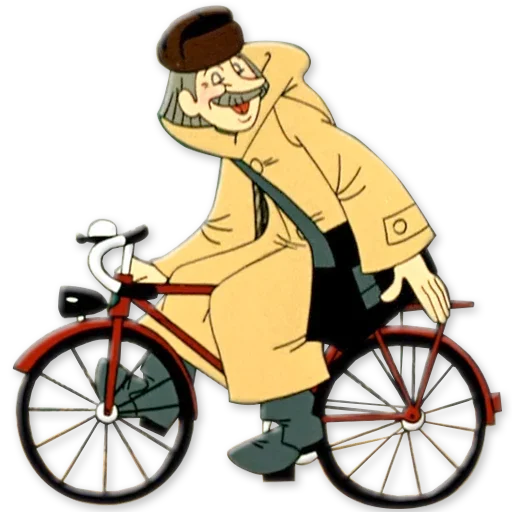 🚲 Стикер «Простоквашино» для Telegram