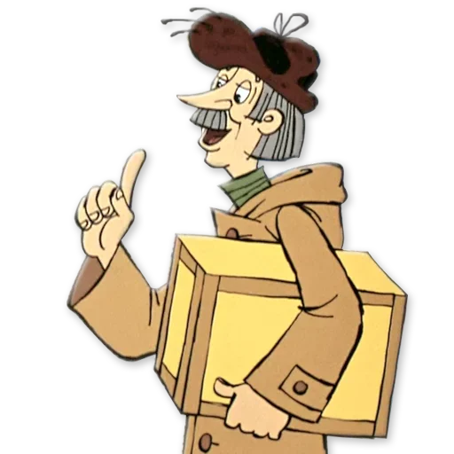 ☝️ Стикер «Простоквашино» для Telegram