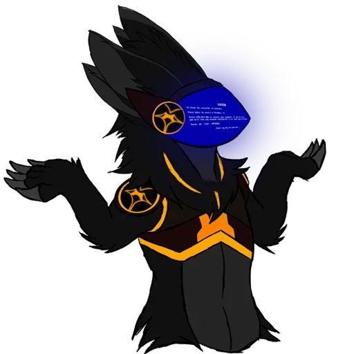 ☠ Стикер «Protogen» для Telegram