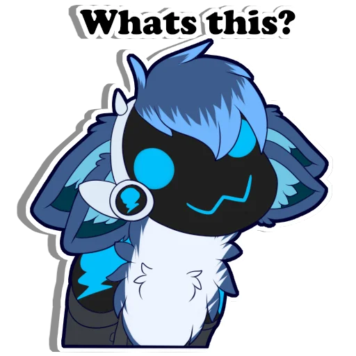 👀 Стикер «Zephy The Protogen» для Telegram