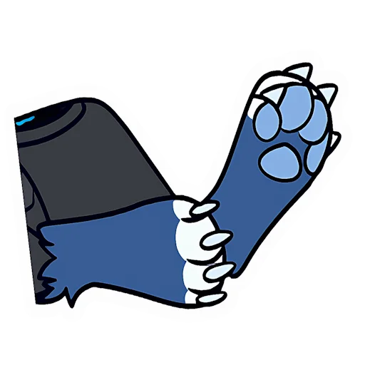 🐾 Стикер «Zephy The Protogen» для Telegram
