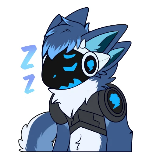 💤 Стикер «Zephy The Protogen» для Telegram