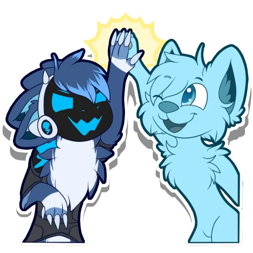 🙌 Стикер «Zephy The Protogen» для Telegram
