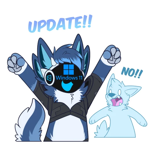 🔄 Стикер «Zephy The Protogen» для Telegram
