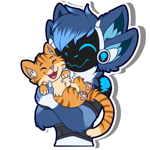 😺 Стикер «Zephy The Protogen» для Telegram