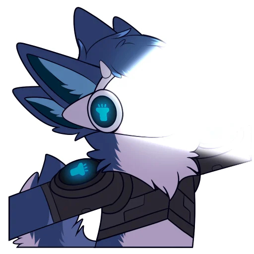 🔦 Стикер «Zephy The Protogen» для Telegram