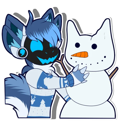⛄️ Стикер «Zephy The Protogen» для Telegram