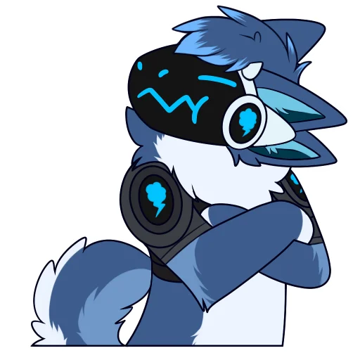 😤 Стикер «Zephy The Protogen» для Telegram