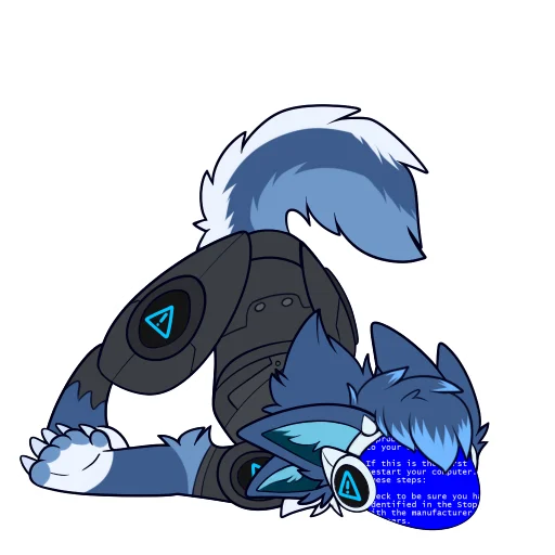 🚫 Стикер «Zephy The Protogen» для Telegram