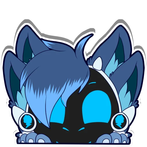 👀 Стикер «Zephy The Protogen» для Telegram