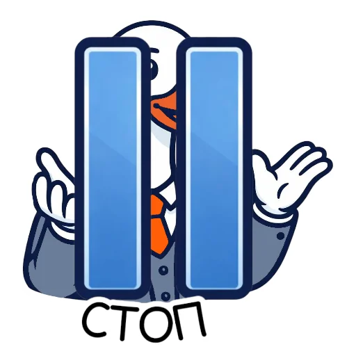 ⏸️ Стикер «Психологусь» для Telegram