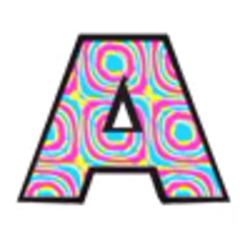 Эмодзи Psychedelic Font для Telegram — скачать