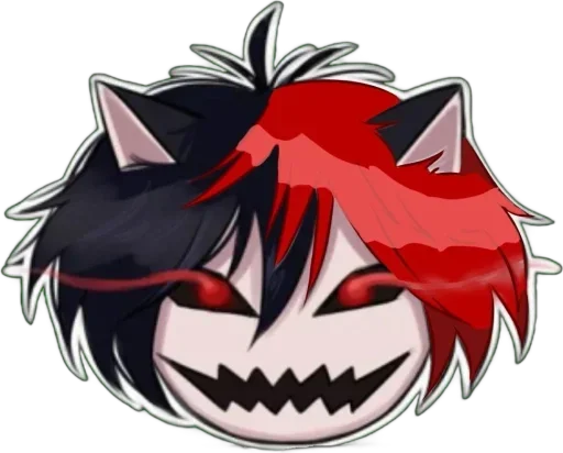 😃 Стикер «psycho cursed» для Telegram