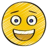 😁 Эмодзи «Розовый шрифт и рисованные иконки» для Telegram