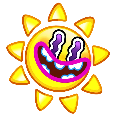 🌞 Стикер «Psychopath Smiles» для Telegram