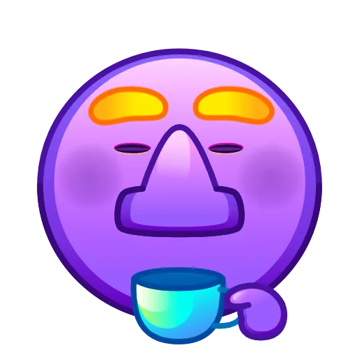 ☕️ Стикер «Psychopath Smiles» для Telegram